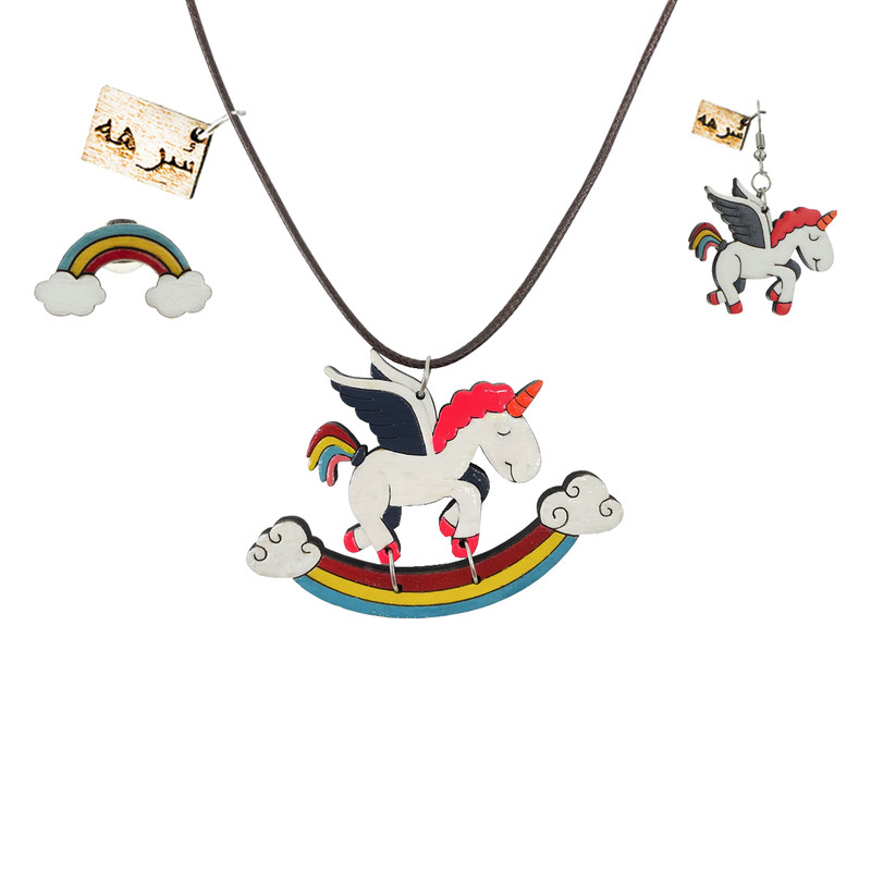 نیم ست زنانه سرهه مدل تک شاخ کد 013