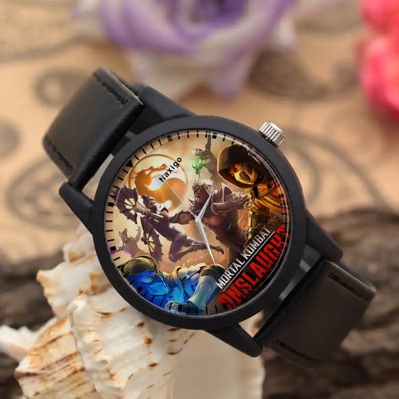 ساعت مچی عقربه ای ناکسیگو مدل Mortal Kombat کد LF6773