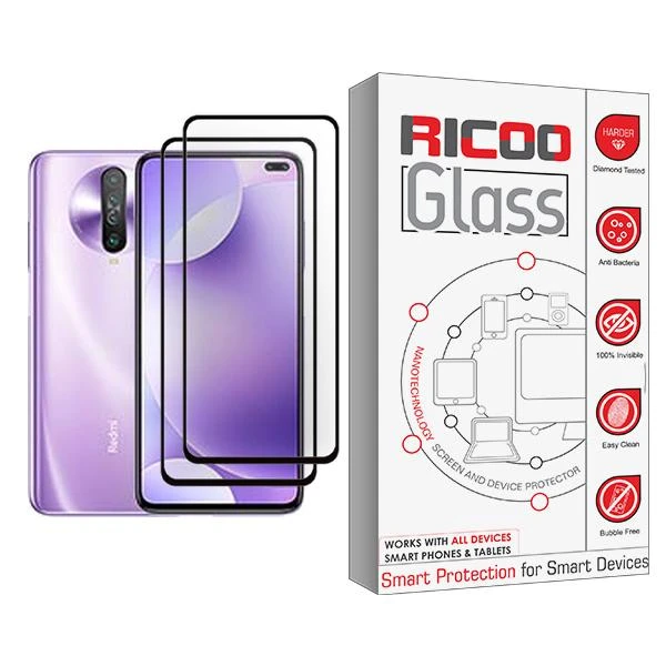 محافظ صفحه نمایش ریکو مدل Ricoo Glass MIX002 مناسب برای گوشی موبایل شیائومی Redmi K30 بسته دو عددی