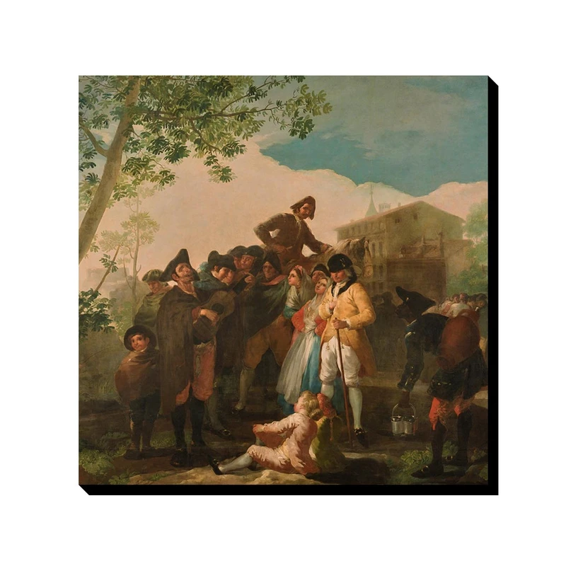 تابلو ترمه طراحان ایده طرح گیتارزن کور از گویا کد art0299