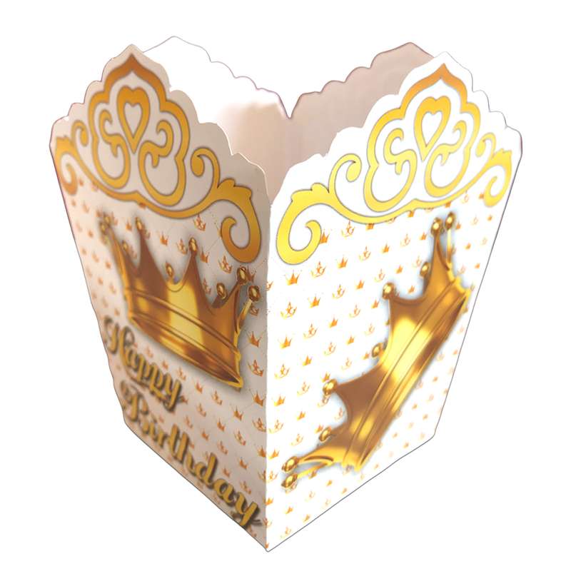 ظرف پاپ کورن مسترتم طرح تاج پلاس بسته 10 عددی ظرف پاپ کورن مسترتم طرح تاج پلاس بسته 10 عددی