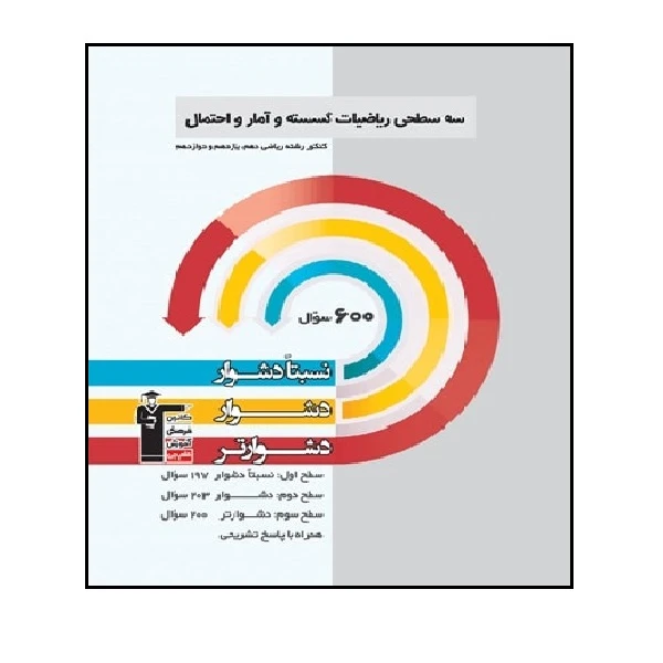 کتاب سه سطحی ریاضی گسسته و آمار و احتمال رشته ریاضی اثر جمعی از نویسندگان انتشارات قلم چی