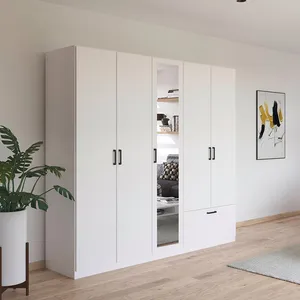 کمد لباس فلفور کابینت مدل آینه‌دار S225cm MDF