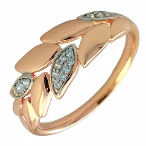 انگشتر زنانه ژوپینگ مدل برگ کد R4073