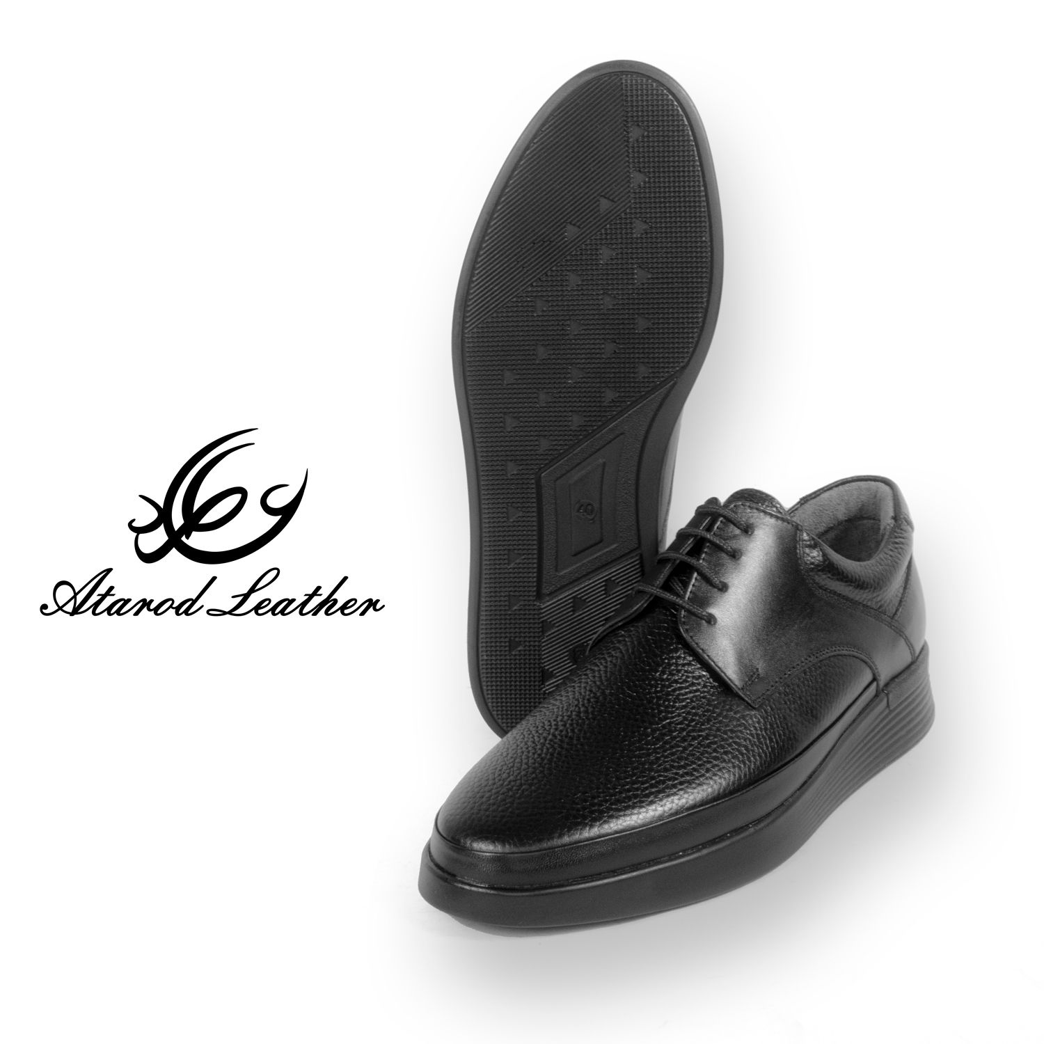 کفش روزمره مردانه چرم عطارد مدل چرم طبیعی کد SH242 - - 3