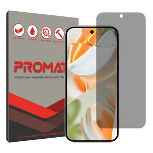 Promate Resistant model privacy screen protector suitable for Google Pixel 9 Pro mobile phone