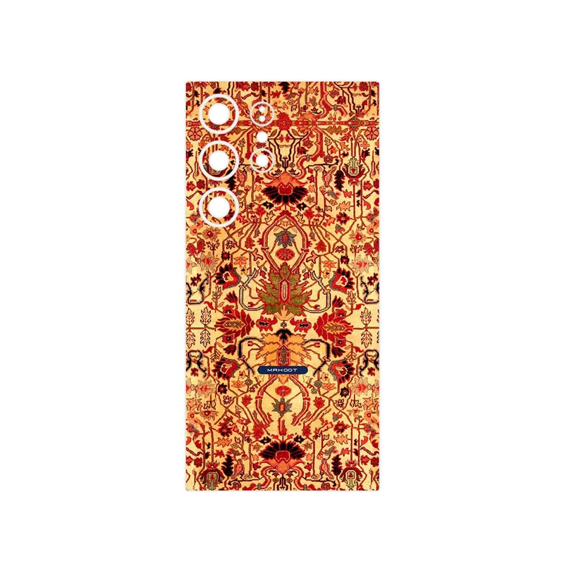 برچسب پوششی ماهوت مدل Persian_Carpet_Yellow مناسب برای گوشی موبایل سامسونگ Galaxy S24 Ultra