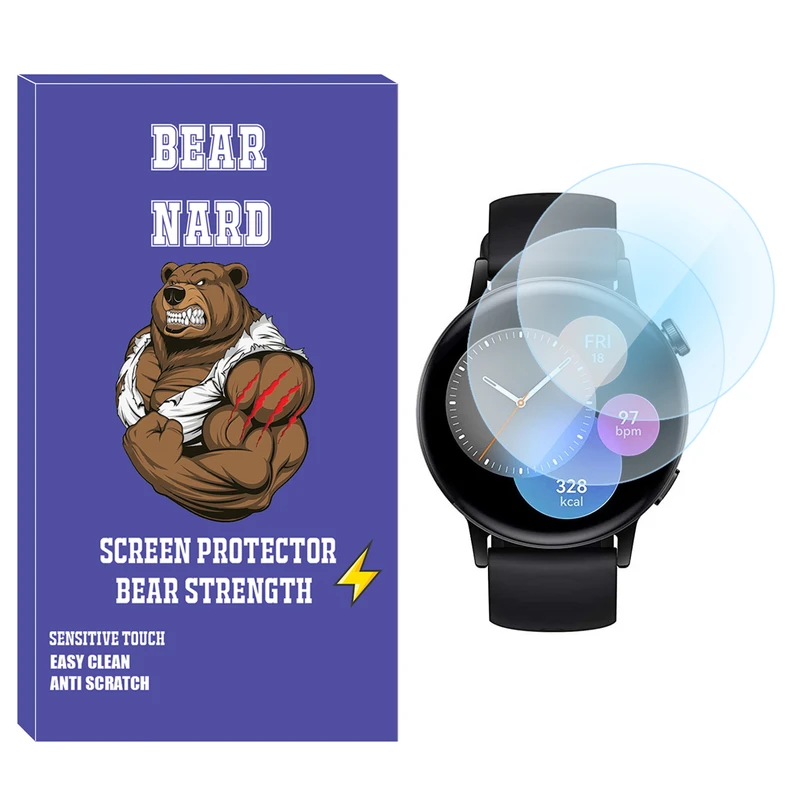 محافظ صفحه نمایش شیشه‌ای برنارد مدل SH-BR مناسب برای ساعت هوشمند هوآوی Watch GT3 42mm بسته دو عددی