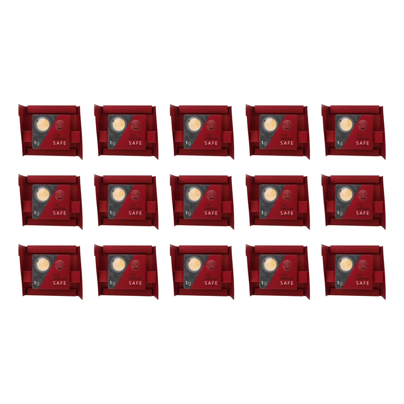 شمش طلای 18 عیار طلای سیف مدل H15 بسته 15 عددی شمش طلای 18 عیار طلای سیف مدل H15 بسته 15 عددی