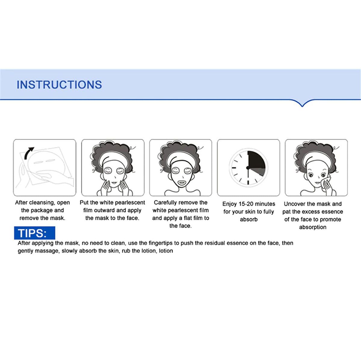 ماسک صورت بایو آکوا مدل NILY-AVACD وزن 30 گرم بسته 10 عددی -  - 7