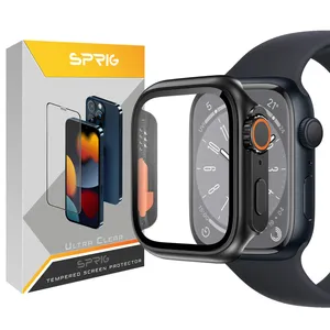  کاور اسپریگ مدل face-off مناسب برای اپل واچ Series 7 41mm / Series 8 41mm  به همراه محافظ صفحه نمایش