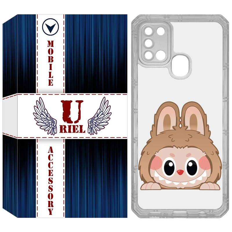کاور یوریل مدل Clear کد 143 طرح لبوبو مناسب برای گوشی موبایل سامسونگ Galaxy A21S