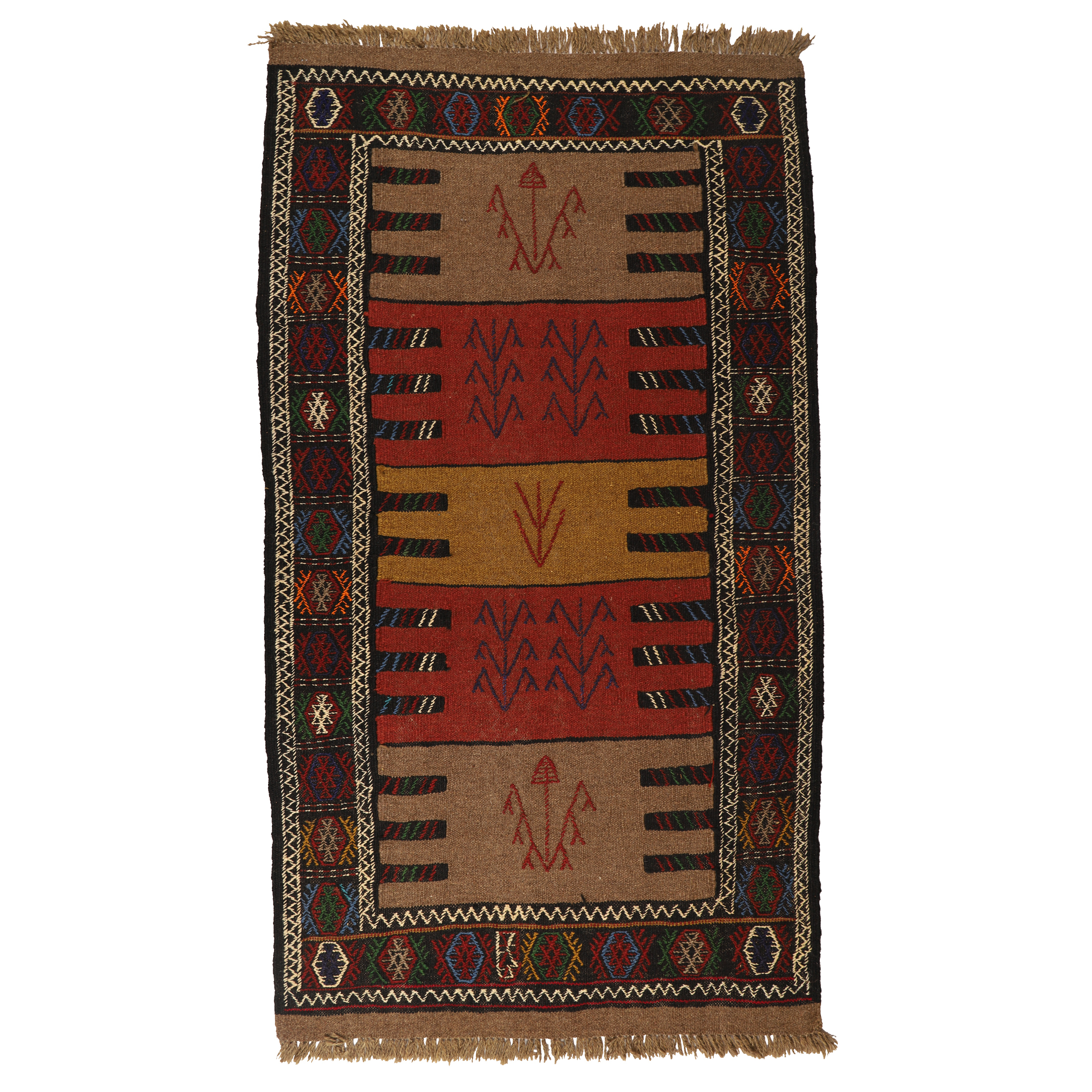 گلیم دستبافت دومتری کد 140421