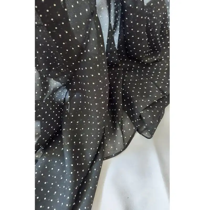 شال زنانه مدل HN طرح خال خالی کد 6