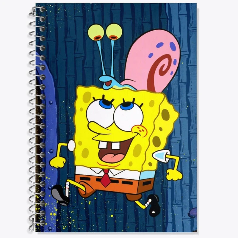 دفتر لغت 50 برگ خندالو مدل باب اسفنجی کد 4743