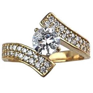 انگشتر زنانه مدل نگین دار 