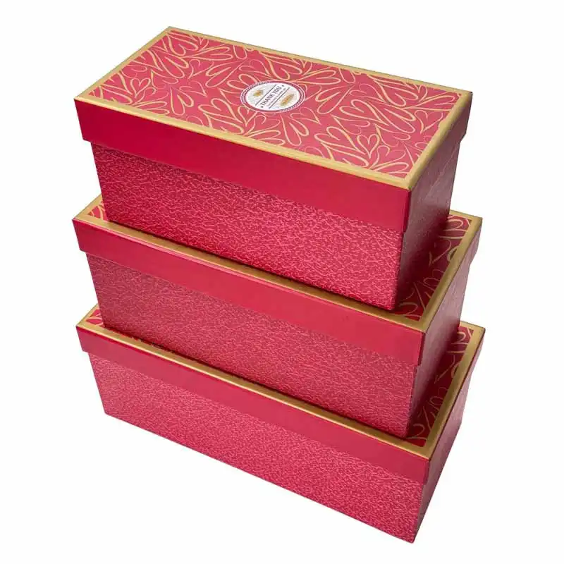 جعبه هدیه طرح قلبی کد 2103 بسته 3 عددی