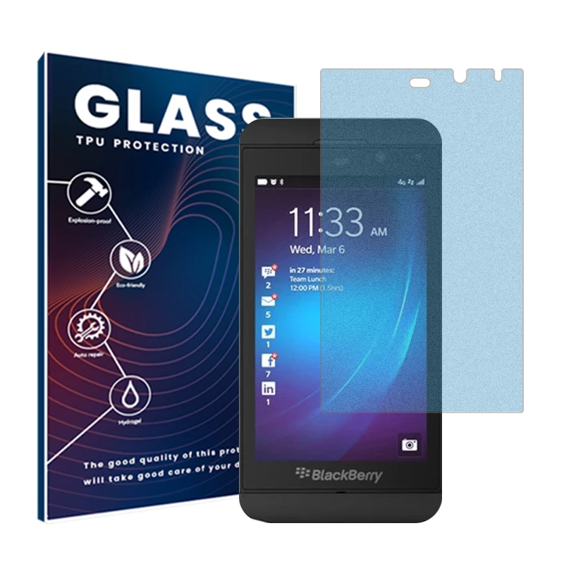 محافظ صفحه نمایش مات ضد اشعه آبی گلس مدل Resistant مناسب برای گوشی موبایل بلک بری Z10