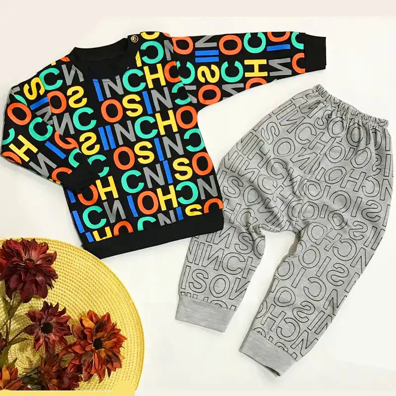 ست سویشرت و شلوار نوزادی مدل Alph2