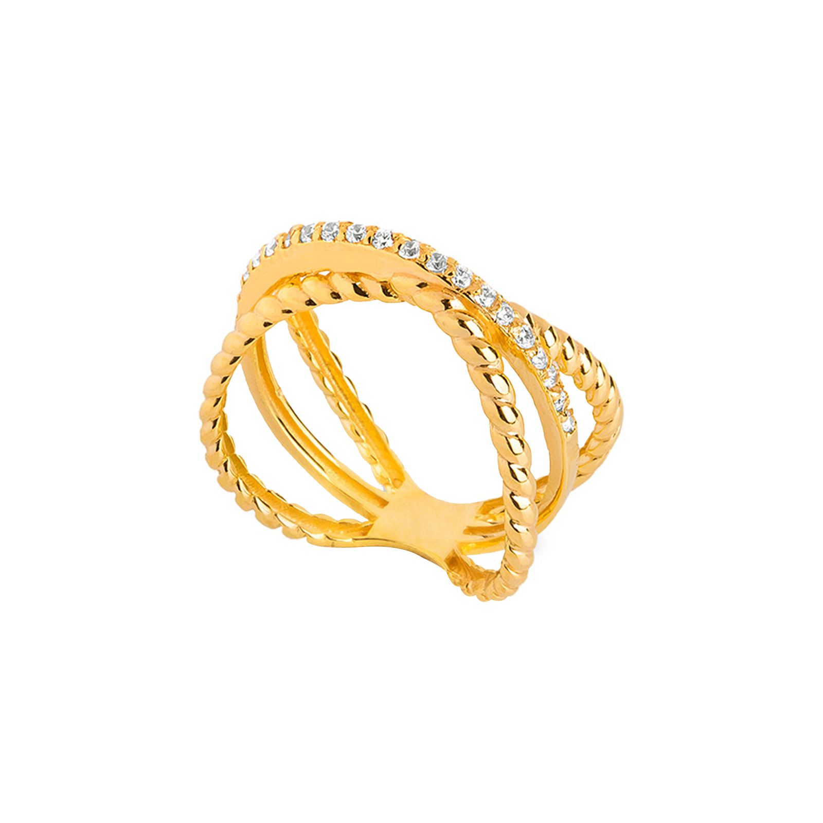 انگشتر طلا 18 عیار زنانه کیا گالری مدل AR475 - - 3