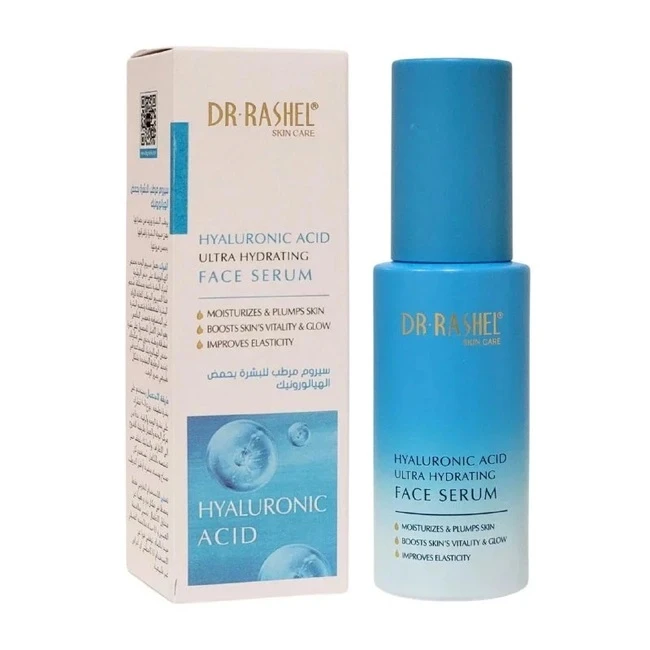 سرم آبرسان و جوانساز دکتر راشل مدل هیالورنیک اسید مناسب برای انواع پوست حجم 50 میلی‌لیتر