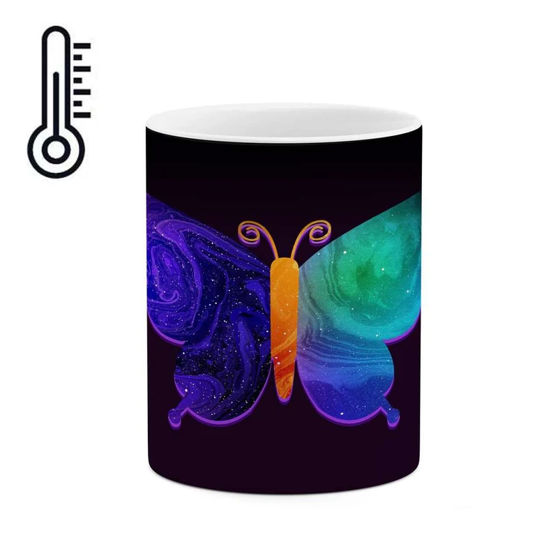 ماگ حرارتی کاکتی مدل پروانه کد mgh15411