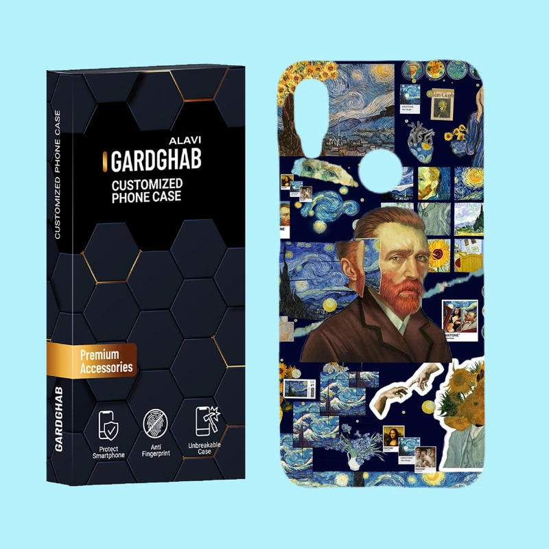 کاور گارد قاب علوی مدل هنری مناسب برای گوشی موبایل شیائومی Redmi Note 7 / note 7 Pro