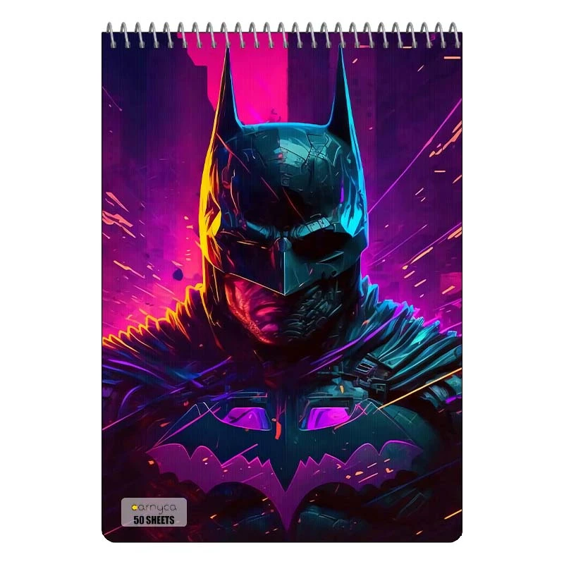 دفتر نقاشی 50 برگ سیمی کارنیکا طرح بتمن Batman کد 44708