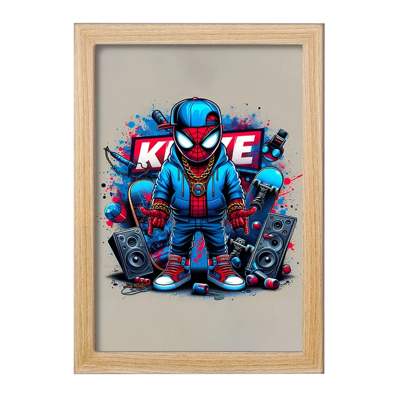 تابلو خندالو مدل مرد عنکبوتی (Spider Man) کد F4416