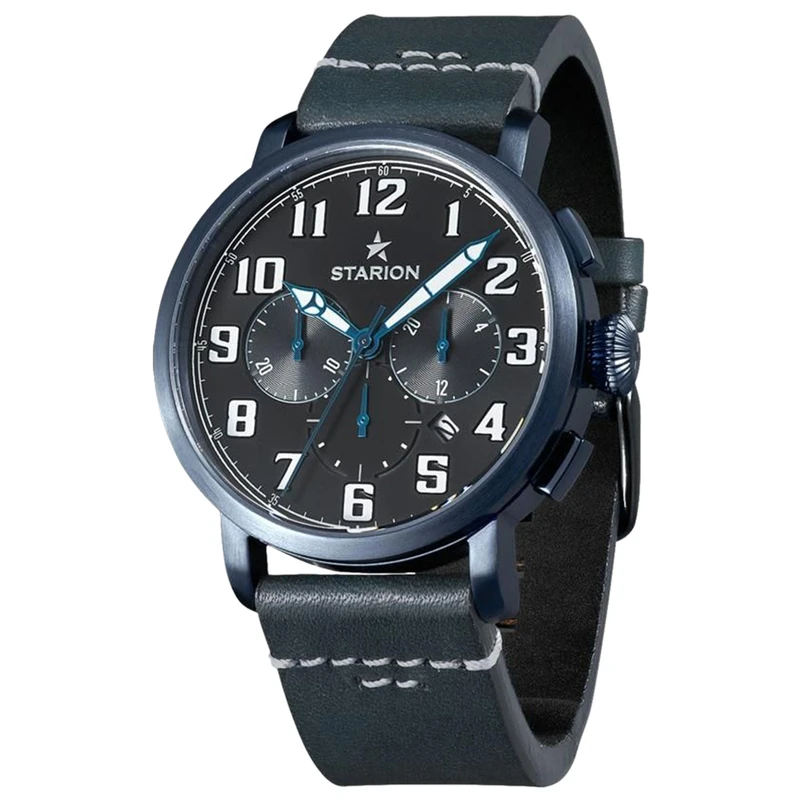 ساعت مچی عقربه‌ای کوارتز مردانه استاریون مدل کرنوگراف رفرنس کد B724-C1