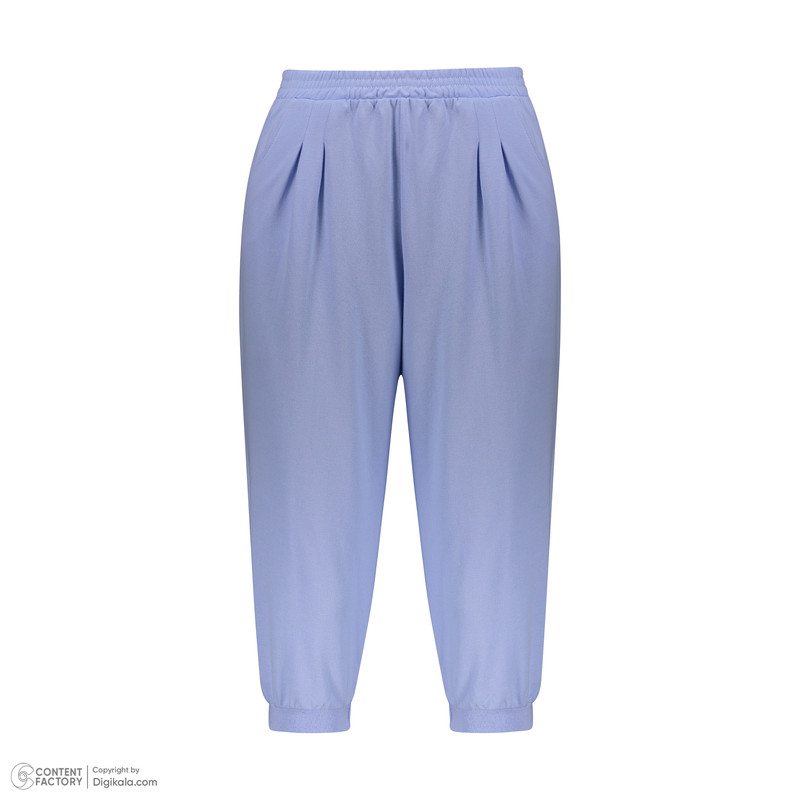 ست کراپ تی شرت آستین کوتاه و شلوارک زنانه ناربن مدل 15211066 رنگ آبی