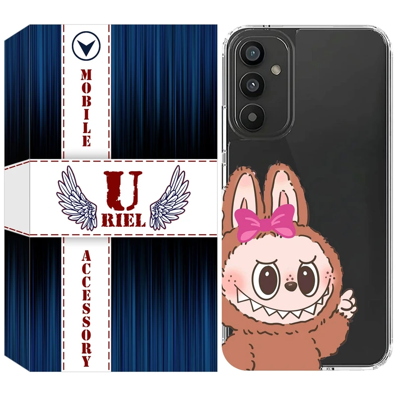 کاور یوریل مدل Clear کد 109 طرح لبوبو Labubu مناسب برای گوشی موبایل سامسونگ Galaxy A34