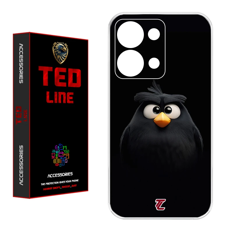 کاور تد لاین طرح پرنده کد 1122 مناسب برای گوشی موبایل شیائومی Redmi Note 13 4G