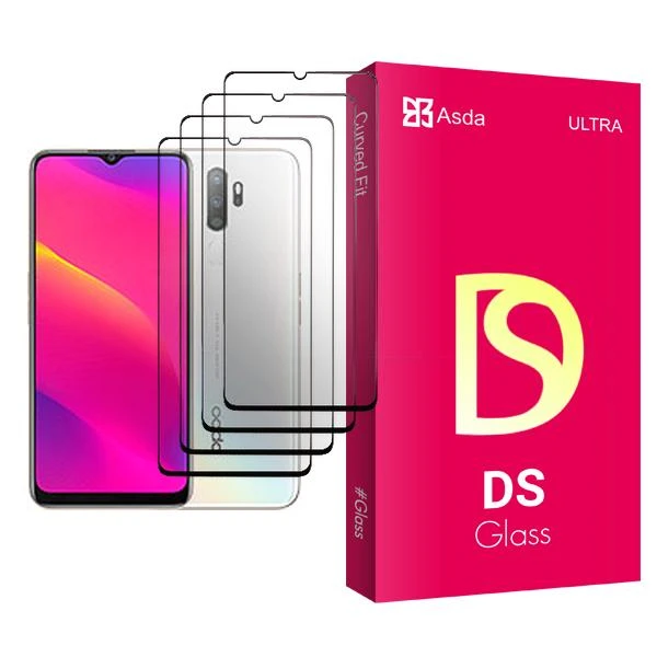 محافظ صفحه نمایش آسدا مدل DS Glass MIX004 مناسب برای گوشی موبایل اوپو A5 (2020) بسته چهار عددی