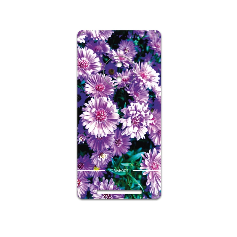 برچسب پوششی ماهوت مدل Purple-Flower مناسب برای گوشی موبایل نوکیا Lumia 830