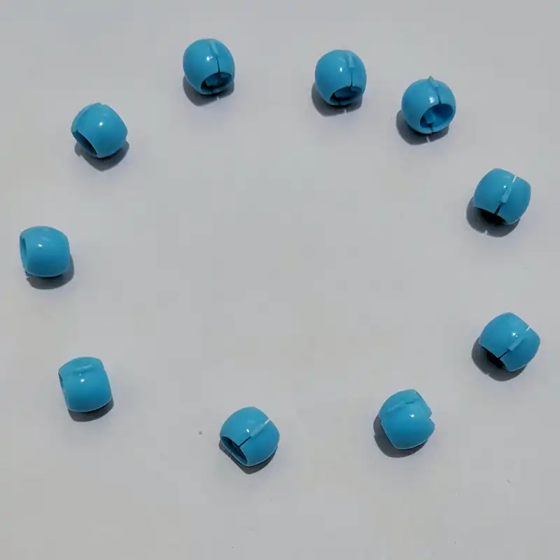 حلقه تزیینی مو زنانه مدل مهره مجموعه 10 عددی