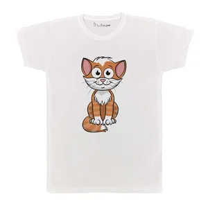 تی شرت آستین کوتاه بچگانه پرمانه طرح گارفیلد کد pmt.7693