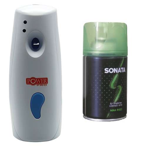 دستگاه خوشبوکننده هوا پاور پرو مدل اتوماتیک به همراه اسپری یدک خوشبو کننده هوا سوناتا مدل نیناریکی حجم 250 میلی لیتر