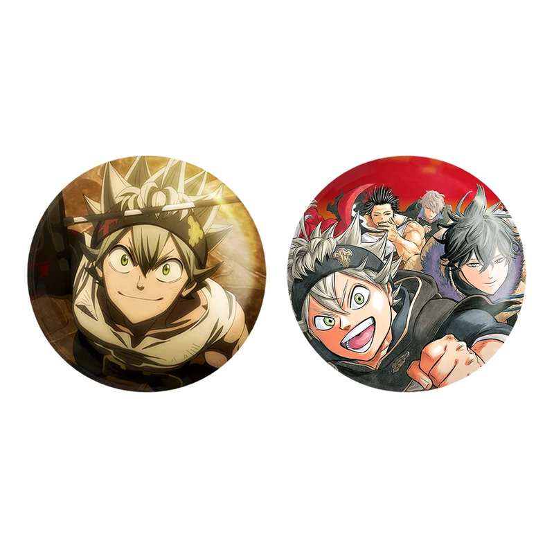 مگنت خندالو طرح آستا انیمه Black Clover کد 1172311726 مجموعه 2 عددی