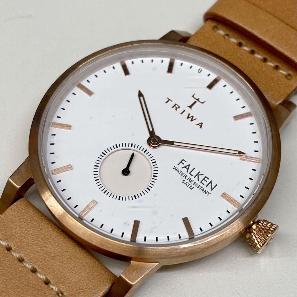 ساعت مچی عقربه ای تریوا مدل Rose Falken Tan Classic -  - 2