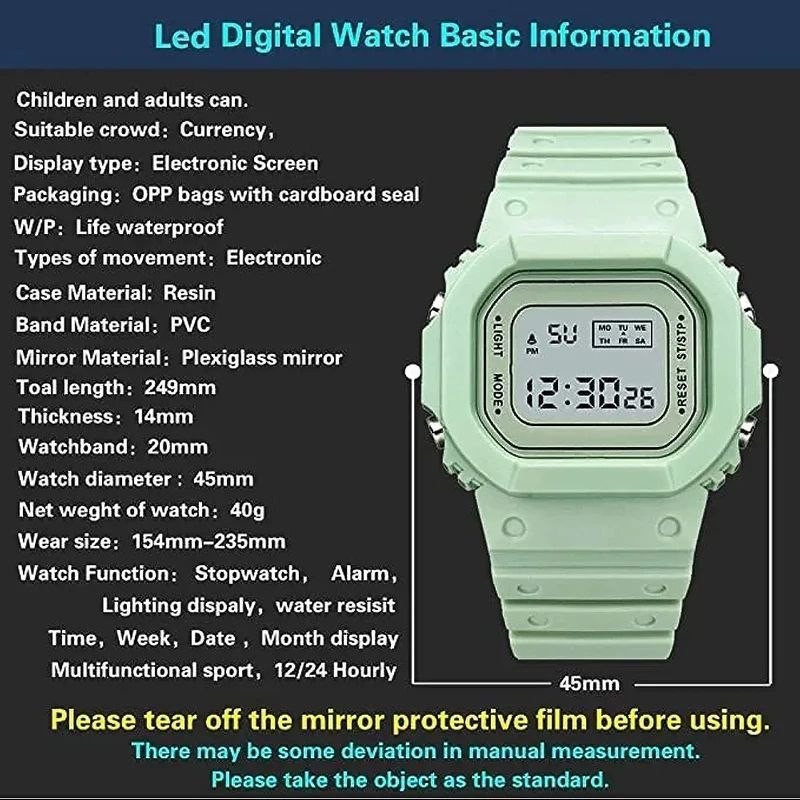 ساعت مچی دیجیتال مدل ضدآب 03