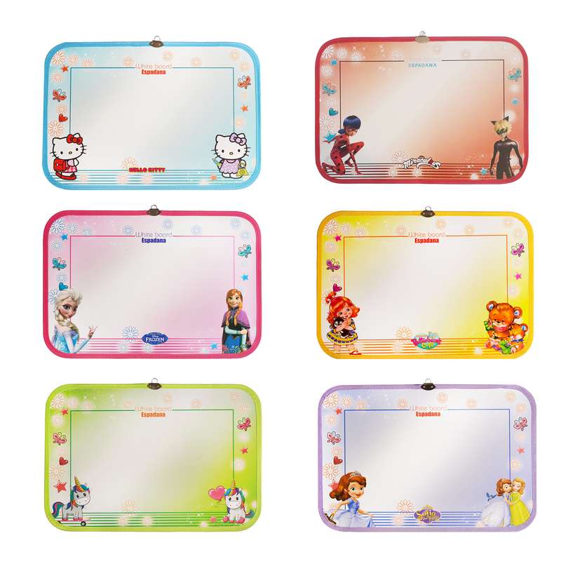 تخته وایت برد اسپادانا کد 101 سایز 50×35 سانتی متر مجموعه 6 عددی تخته وایت برد اسپادانا کد 101 سایز 50×35 سانتی متر مجموعه 6 عددی