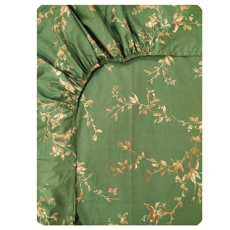ملحفه کتان نخ پانیذ پود مدل آویسا کد P119 یک نفره سایز 200x90 سانتی‌متر