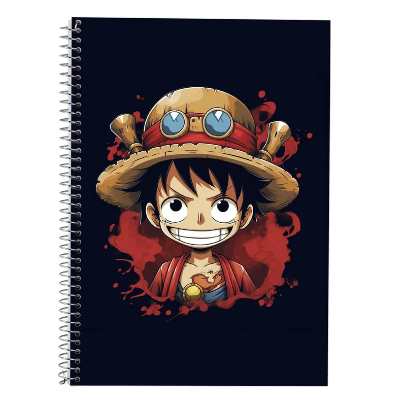 دفتر زبان 50 برگ مدوپد مدل دوخط طرح وان پیس One Piece کد DF11771