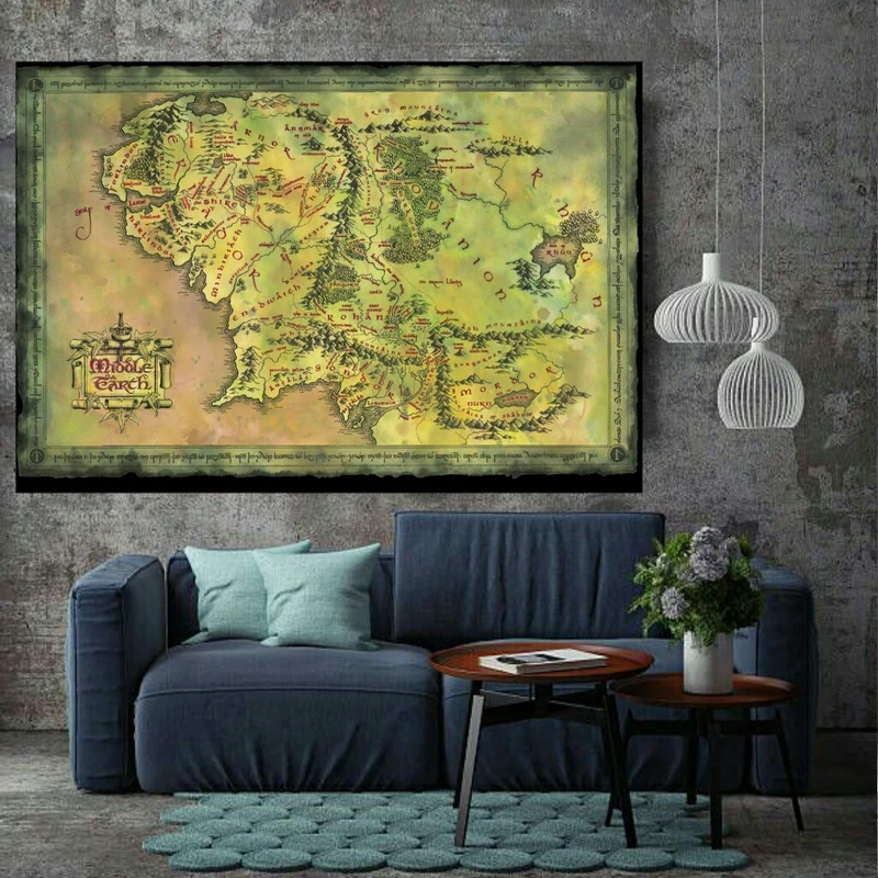 پوستر طرح نقشه جهان مدل PO1282