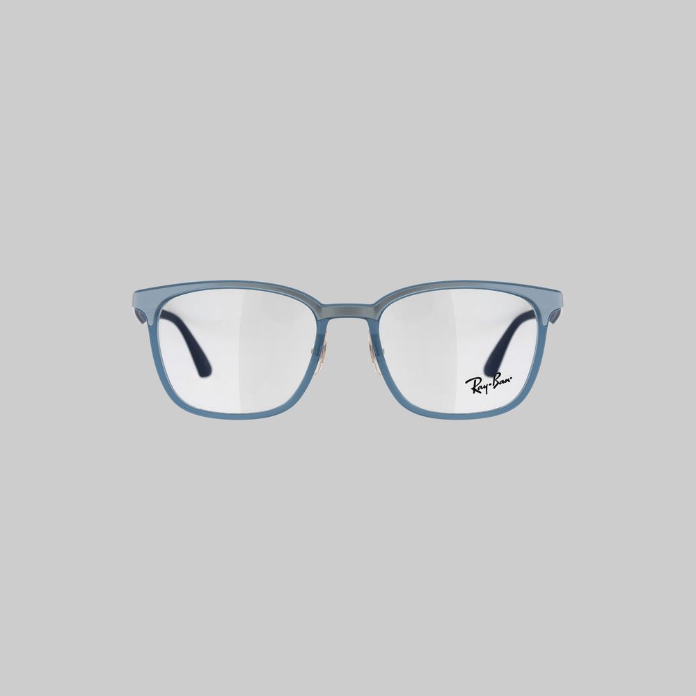 فریم عینک طبی ویفرر (Wayfarer) ری بن مدل 0RX7117-8019 مناسب برای صورت مربع، مستطیل و لوزی