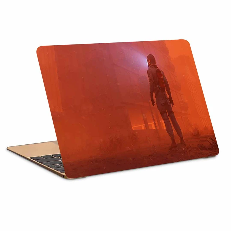 استیکر لپ تاپ طرح man building fogکد N-363مناسب برای لپ تاپ 15.6 اینچ