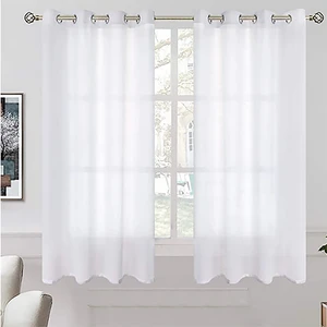 پرده پانچ نوین دکور سیلوانا مدل حریر 18 سایز 180x130 سانتی‌متر