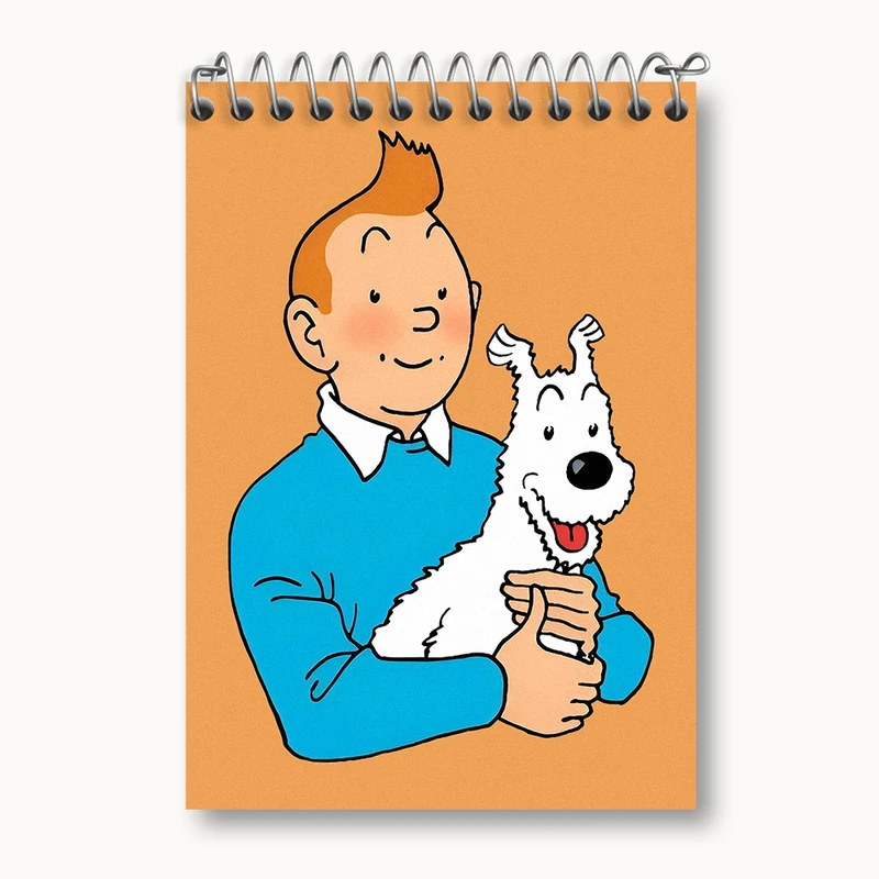 دفتر یادداشت 50 برگ خندالو طرح ماجراهای تن تن کد N2005