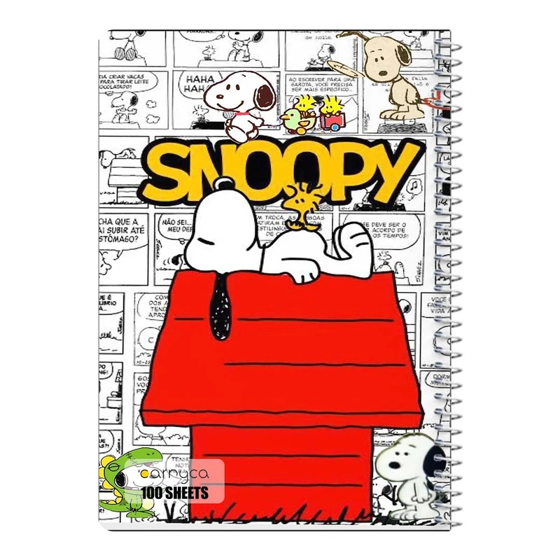 دفتر مشق 100 برگ سیمی کارنیکا طرح فیلم بادام زمینی ها The Peanuts کد 77636